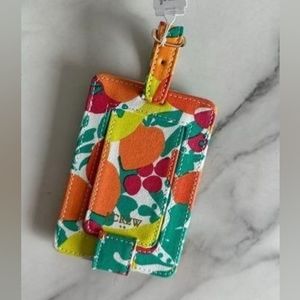 NWT J. Crew Fruit Print Luggage Tag